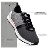 Avant Men's Velocity Running and Training Shoes -Dark Grey/Grey
