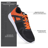 Avant Men's Sigma Running And Training Shoes - Black/Orange